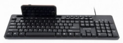 KB-UM-108 Gembird Multimedijalna tastatura US layout black USB sa drzacem za telefon A - Img 4