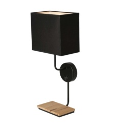 Keto Zidna Lampa sa Prekidačem Crna 1x40W E14 ( 15148 )