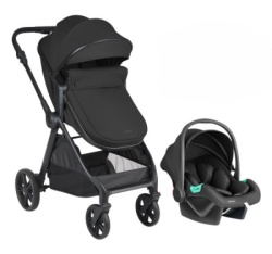 KikkaBoo kolica jean 2in1 set sa I-size autosedištem black ( kkb11268 )