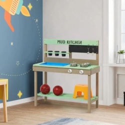 Kinder home dečija drvena kuhinja plava ( 2424 )-3