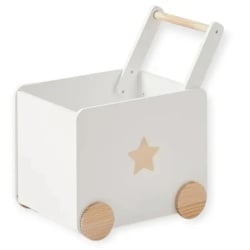 Kinder home kutija za igracke sa tockicima drvena bela ( JVTR-3330 )-4