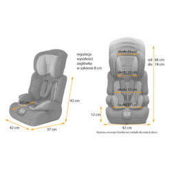 Kinderkraft autosediste (9-36kg) comfort up 2 size pink ( KCCOUP02PNK0000 ) - Img 2