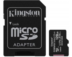 Kingston A1 MicroSDXC 128GB 100R class 10 SDCS2/128GB + adapter-1