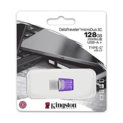 Kingston DataTraveler MicroDuo 3C USB-A USB-C 3.2 128GB  ( 5696 )-2