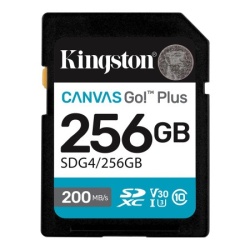 Kingston SD Card 256GB, Canvas Go! Plus, SDXC Class10 UHS-1 U3 V30 ( SDG4/256GB )