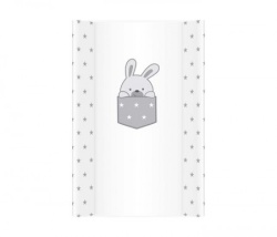 Klups Tvrda podloga za presvlacenje beba little bunnies grey - 70cm ( PT70/341 )