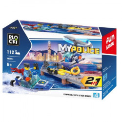 Kocke blocki - policijska rečna patrola 2u1 112pcs ( 76/0654 )