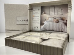 Komplet set posteljina Cotton-Life 160x220cm Bej ( VLK000422-lifebej )
