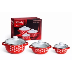Konig KO-123 Set emajliranih šerpi ( 1881 )
