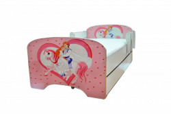 Krevet za decu Pink Princess sa dve fioke 160*80 cm- model 803 - Img 2