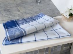 Kuhinjska krpa Plava boja 50x70cm model kocka ( VLK000101-plavakocka )
