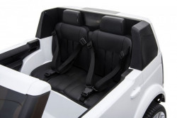 Land Rover Discovery Licencirani Dvosed sa kožnim sedištima i mekim gumama - Beli - Img 6