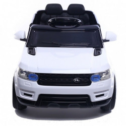 Land Rover MIni - Auto na akumulator sa kožnim sedištem i mekim gumama - Beli - Img 4