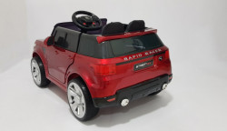 Land Rover Mini - Auto na akumulator sa kožnim sedištem i mekim gumama - Crveni - Img 4