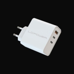Lc power lc-gan-65 usb gan technology charger 2xusb-c, 1xusb-a adapter ( 23733 )