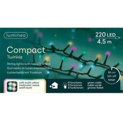 LED compact lights 8 function twinkle effect outdoor L450cm - green/soft multi ( 49.5291 )