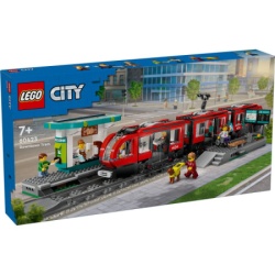 Lego city downtown streetcar and station ( LE60423 ) -1