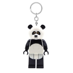 Lego  Minifigure privezak za ključeve sa svetlom: Tip u panda kostimu ( LGL-KE195H )-1