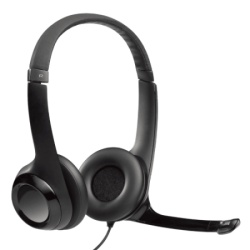 Logitech H390 corded headset black USB ( 981-000406 ) -1