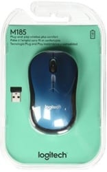 Logitech m185 wireles mouse blue mouse wireless ( 16591 )