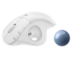 Logitech M575s ERGO Bluetooth Trackball Offwhite Blue ball miš -4