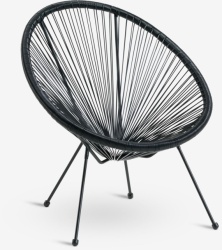 Lounge stolica UBBERUP crna - Img 3