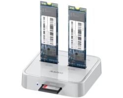 Maiwo K3016SD USB-C - 2 x M.2/NvMe/CR SSD docking station