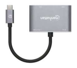 Manhattan 130691 usb-c - vga/hdmi/usb 3.0/pd 87w  Docking station -5