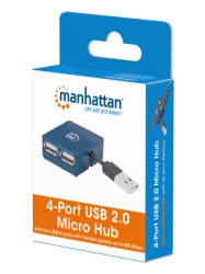 Manhattan 160605 2.0/480Mbps/Plavi USB HUB 4port -5