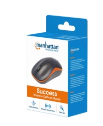 Manhattan Success 179409, Black/Orange Miš Wireless -4