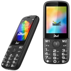 MeanIT Telefon mobilni, 2.8" ekran, Dual SIM, Led lampa - SENIOR 20, Crni-2