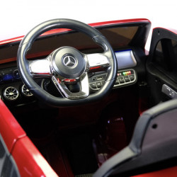 Mercedes EQA 250 - Crveni - Dečiji automobil na akumulator sa kožnim sedištem i mekim gumama - Img 4