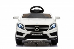 Mercedes GLA 45 AMG Licencirani auto za decu na akumulator sa kožnim sedištem i mekim gumama - Beli - Img 3