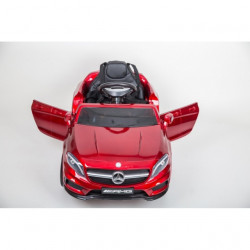 Mercedes GLA 45 AMG Licencirani auto za decu na akumulator sa kožnim sedištem i mekim gumama - Crveni - Img 3