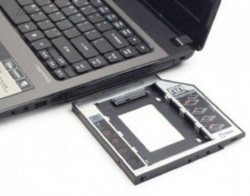 MF-95-02 Gembird Fioka za montazu 2.5 SSD/SATA HDD(do12.7mm) u 5.25 leziste u Laptop umesto optike A - Img 1