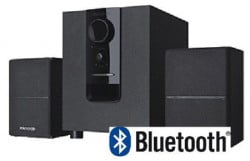 Microlab aktivni drveni zvucnici 2.1 10W RMS(5W, 2x2.5W) bluetooth , 3.5mm ( M-106BT ) - Img 3