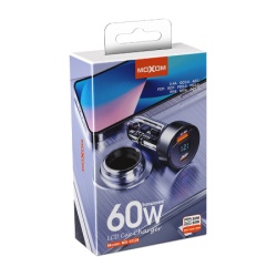 Moxom Auto punjac mx-vc29 usb-a+pd 60w crni ( A710 )-6