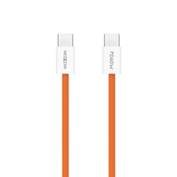 Moxom mx-cb369 pleteni fast 60w 3a type-c na type-c 1m narandzasti ( U2214 )