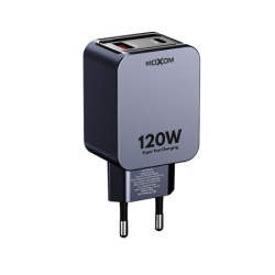 Moxom mx-hc316 turbo 120w avs + type c type c kabal crni Kucni punjac ( P1298 )