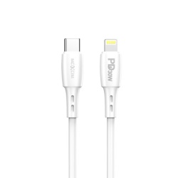 Moxom Usb data kabal mx-cb132 pd 30w type-c na lightning 1m beli ( U2025 )
