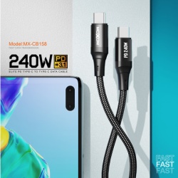 Moxom Usb data kabal mx-cb158 pd 240w type-c na type-c crni ( U2113 )-4