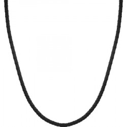 Muška santa barbara polo crna kožna ogrlica ( sbj.6.5023.1 )
