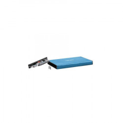 Natec Rhino go HDD/SSD external enclosure 2.5", aluminium, blue ( NKZ-1280 )  - Img 2