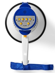 Nedis MEPH150WT Megafon 115dB, max.250m ugradjena sirena i funkcija snimanja, Blue/White-2