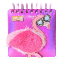 Noti trend blokčić sa spiralom pliš mix flamingo ( B2C00984 )