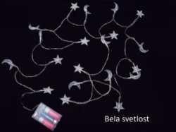 Novogodišnje sijalice mesec-zvezda 3m na baterije ( 381984 )