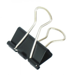 Office clips, kancalarijske štipaljke, 25 mm, crna, 12K ( 482402 ) - Img 1
