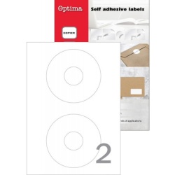Optima etikete za cd 117mm / 2kom ( 32110 )