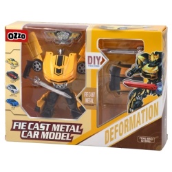 Ozzo diecast igračka robot transformers bugati žuta ( 885182 )