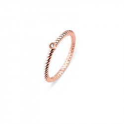Paul hewitt rope north star roze zlatni prsten od hirurškog Čelika 52 ( ph-fr-stro-r-52 ) - Img 1